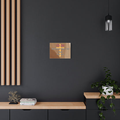 Inspirational Christian Wall Art - "Be still and know that I am God" Matte Canvas