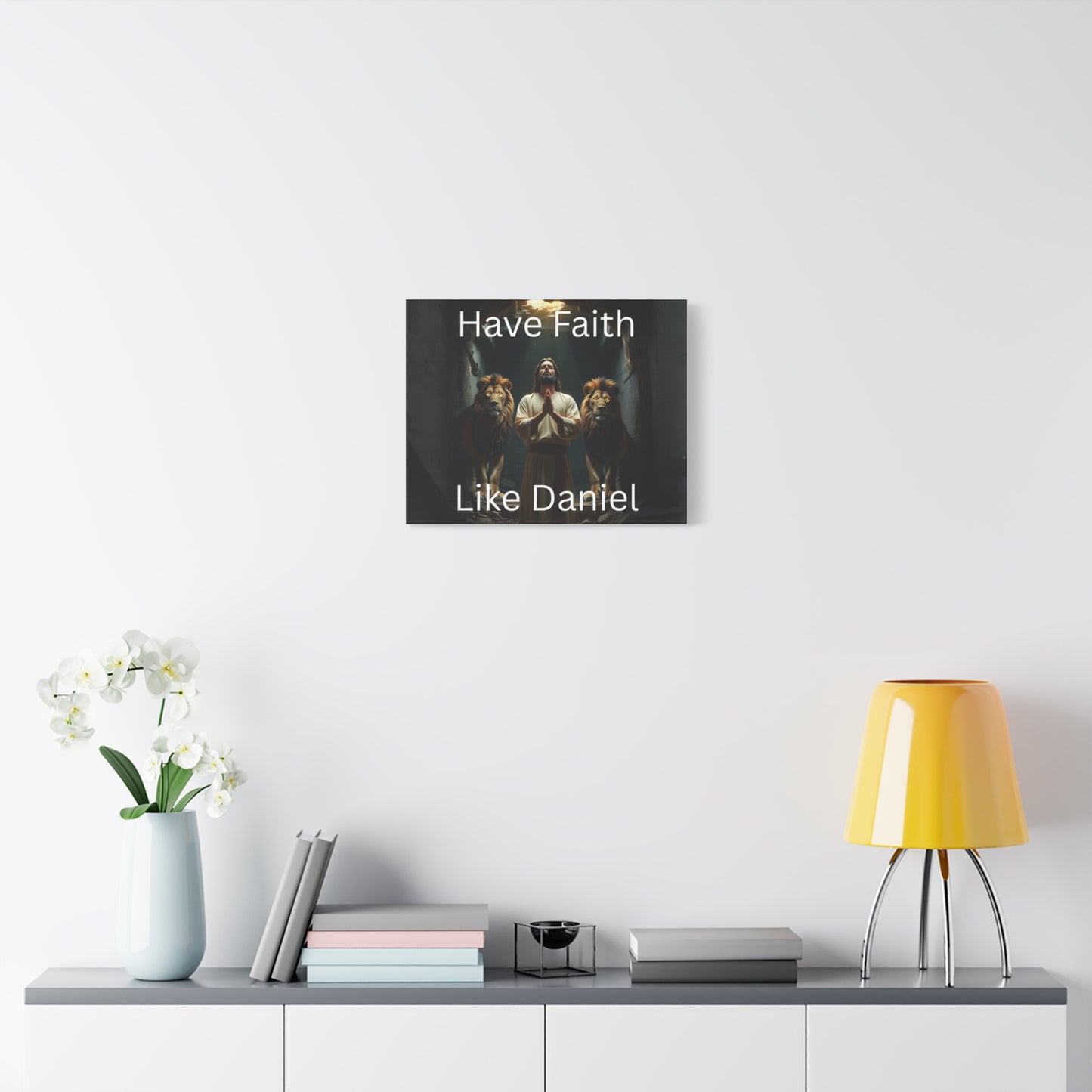 Inspirational Christian Wall Art - "Have Faith Like Daniel" Matte Canvas