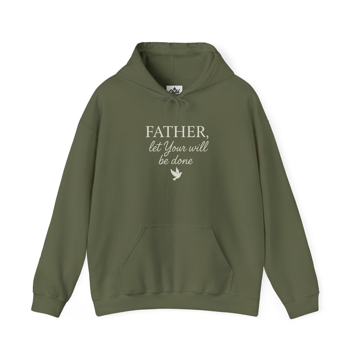 "Father Let Your Will Be Done" Hoodie - Unisex Heavy Blend Christian Hoodie for Relaxation & Faith