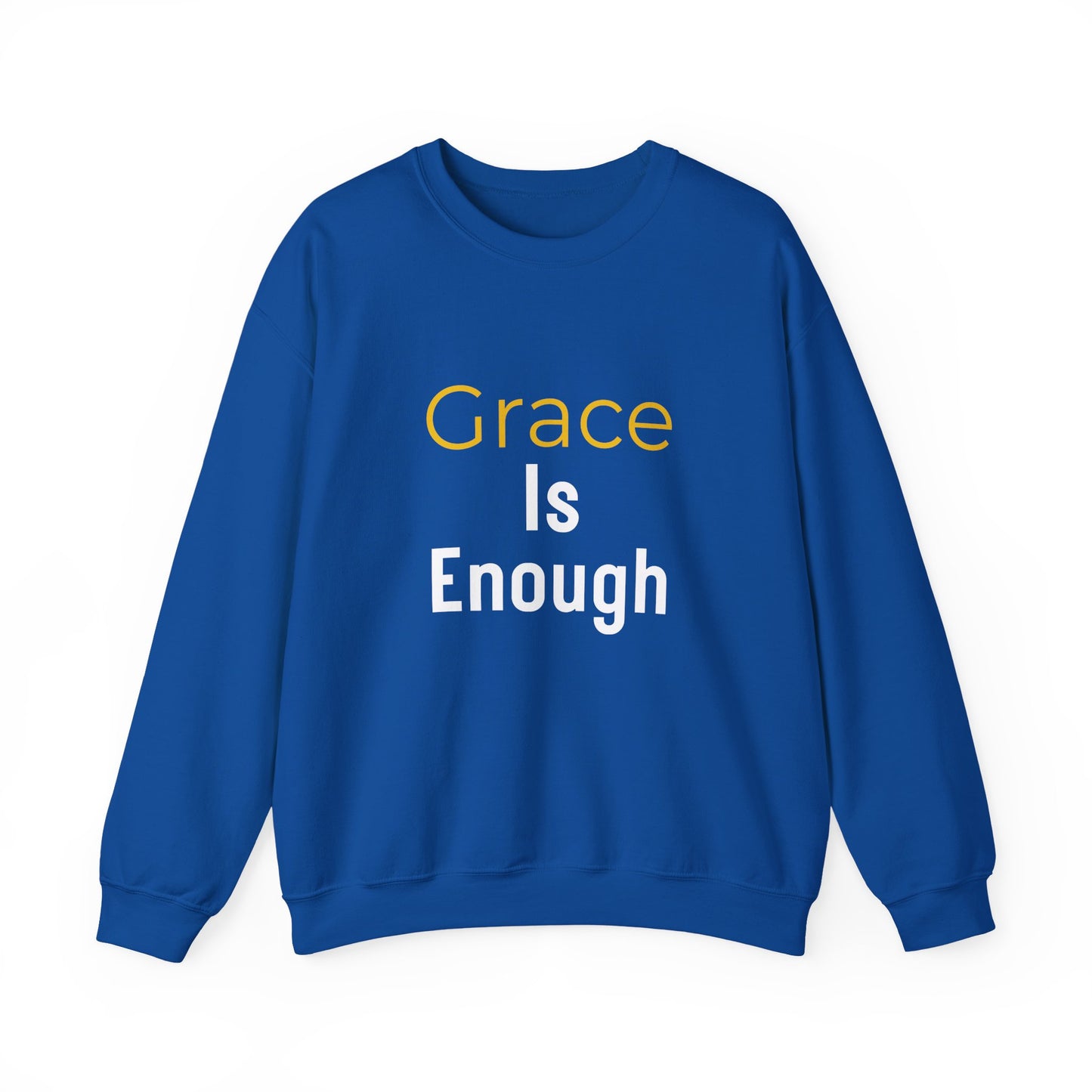 “Grace is Enough” Crewneck Religious Sweatshirt – Cozy Faith Comfort