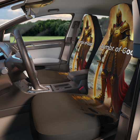 Armor of God Car Seat Cover - Christian Auto Accessories, Vehicle Decor, Seat Protectors, Spiritual Gifts, Religious Car Decor