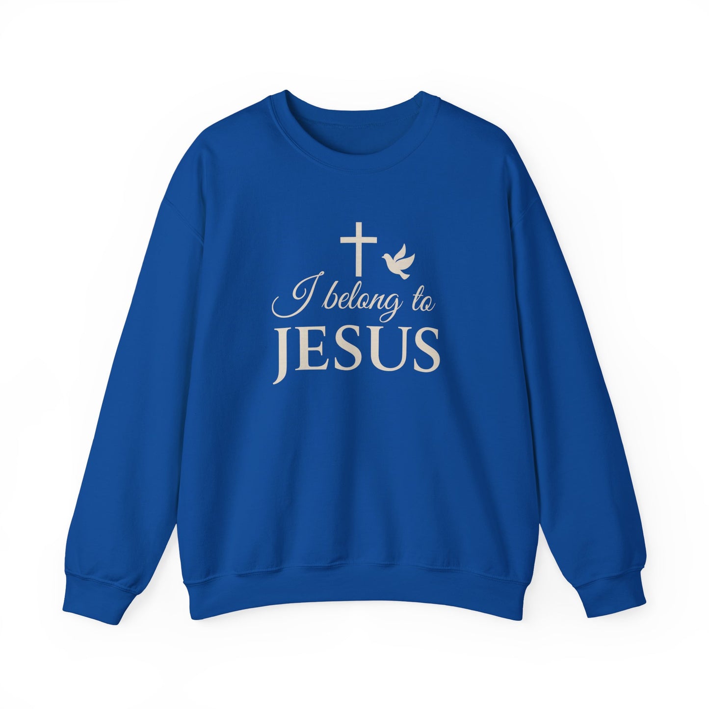 “I Belong to Jesus” Crewneck Sweatshirt – Cozy Religious Apparel for Everyday Faith