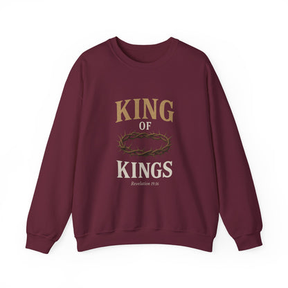 “King of Kings” Crewneck Sweatshirt – Classic Religious Apparel