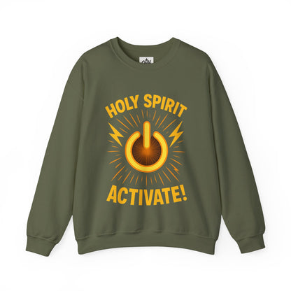 "Holy Spirit Activate" - Christian Sweatshirt - Unisex