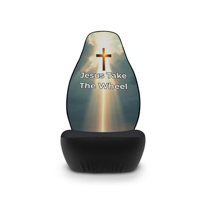 Jesus Take The Wheel Car Seat Cover - Christian Auto Accessories, Vehicle Decor, Seat Protectors, Spiritual Gifts, Religious Car Decor