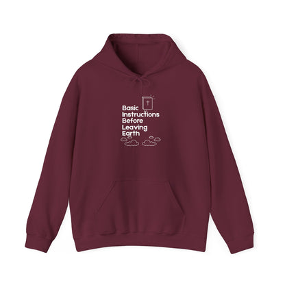 “Basic Instructions Before Leaving Earth” Religious Acronym Hoodie – Unisex Faith-Inspired Pullover