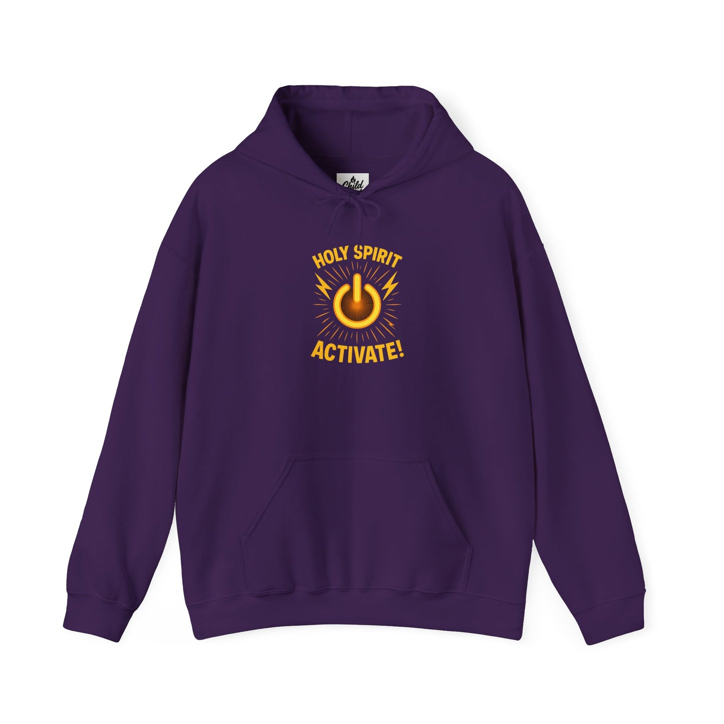 "Holy Spirit Activate" Hoodie - Unisex Heavy Blend Christian Sweatshirt for Relaxation & Faith