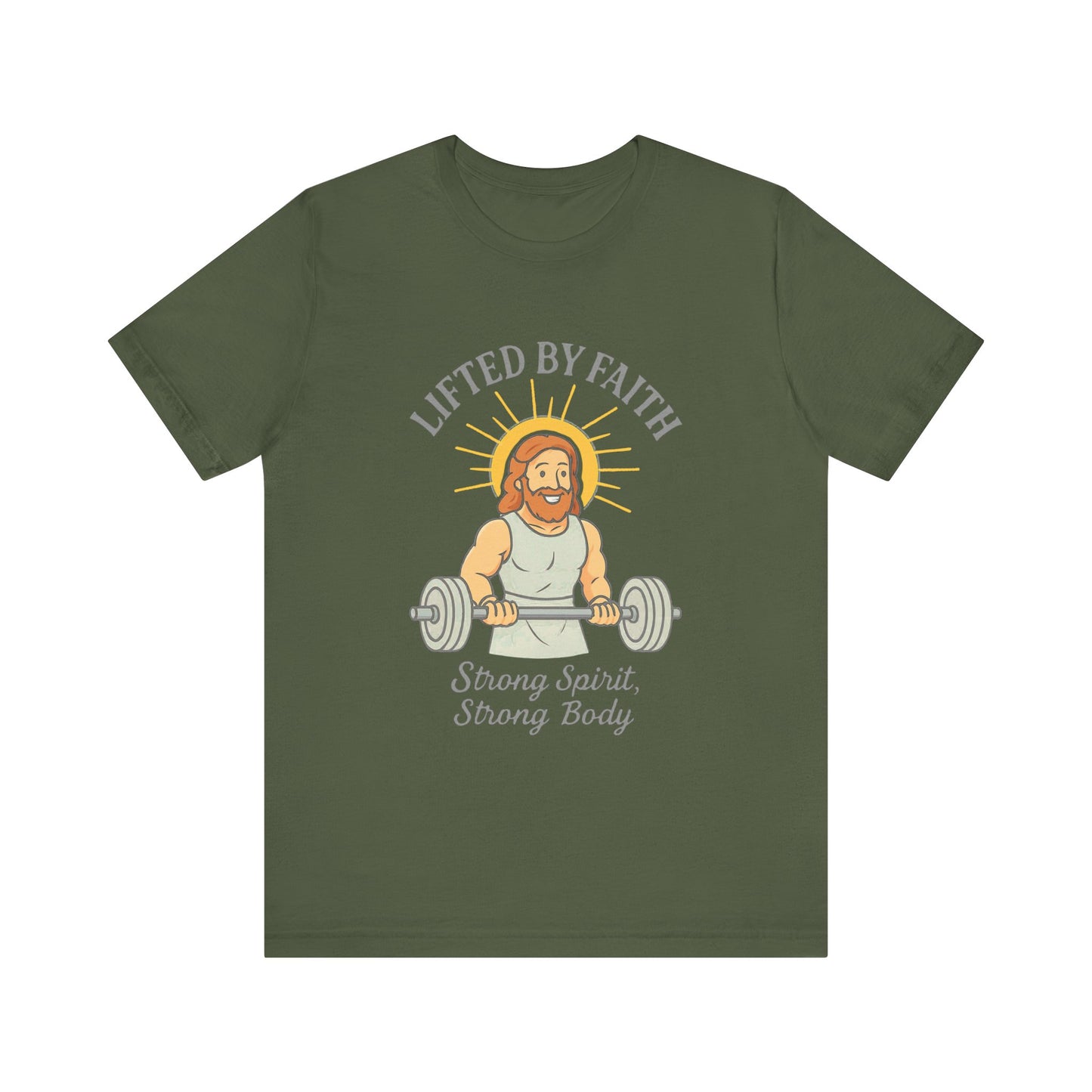 “Lifted by Faith” Religious T-Shirt – Strength & Spiritual Motivation