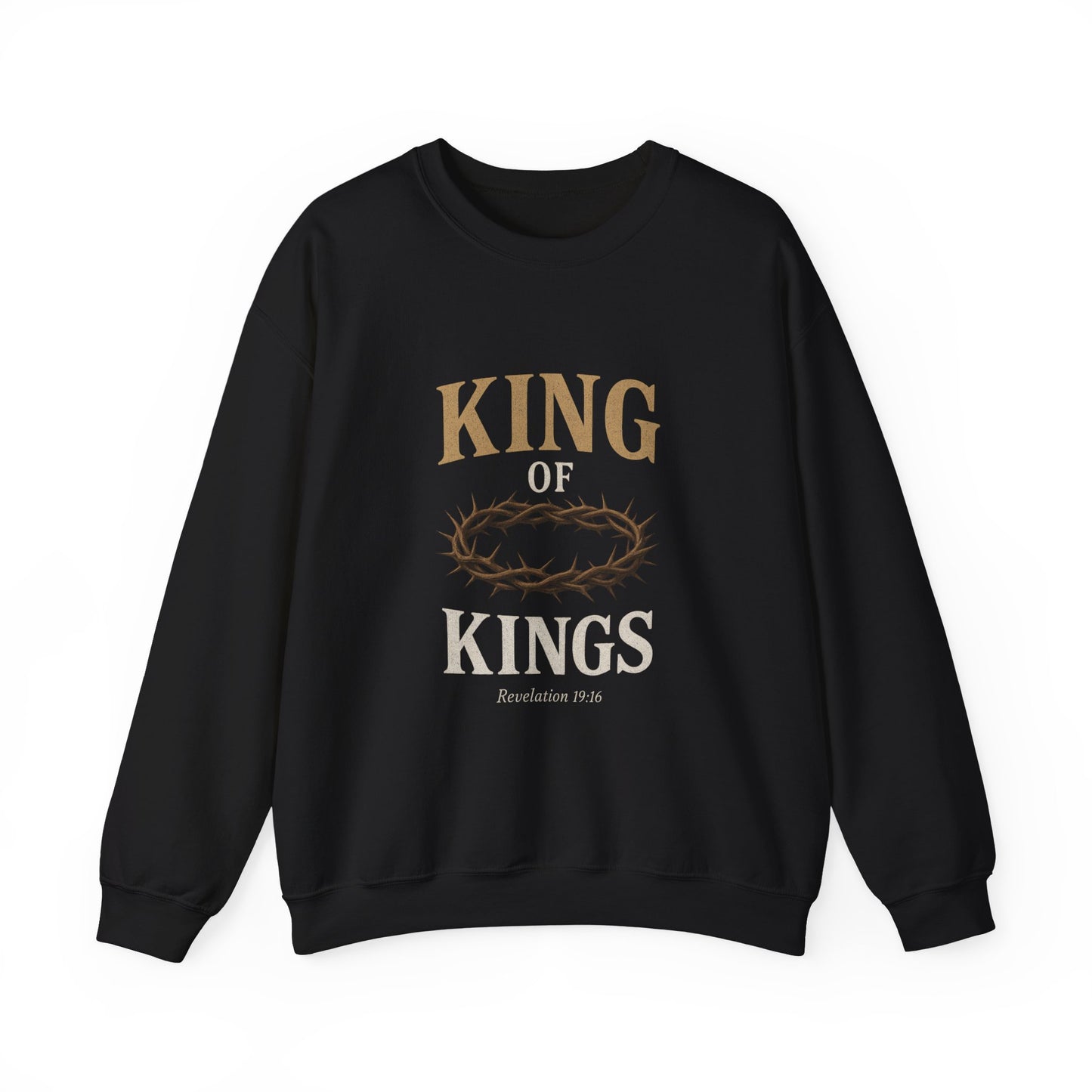 “King of Kings” Crewneck Sweatshirt – Classic Religious Apparel
