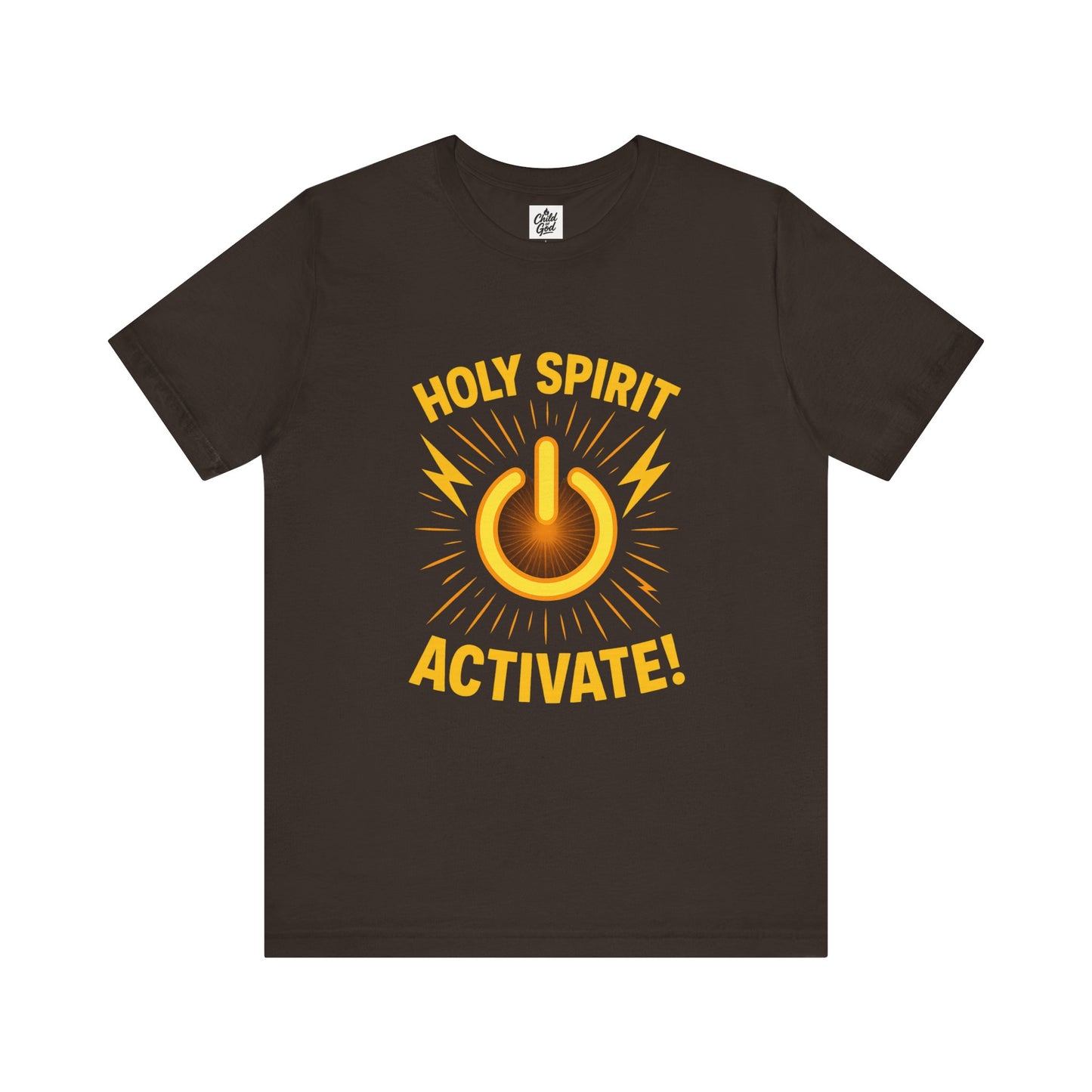 "Holy Spirit Activate" . Unisex Jersey Short Sleeve Tee - Casual Christian Graphic Shirt for Positive Vibes