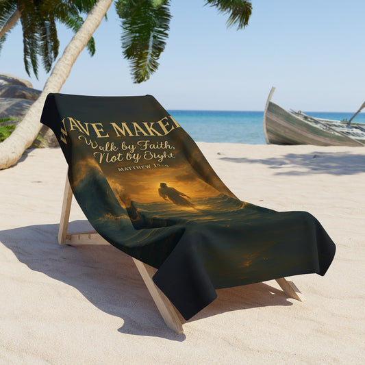 "Wave Maker" Christian Beach Towel