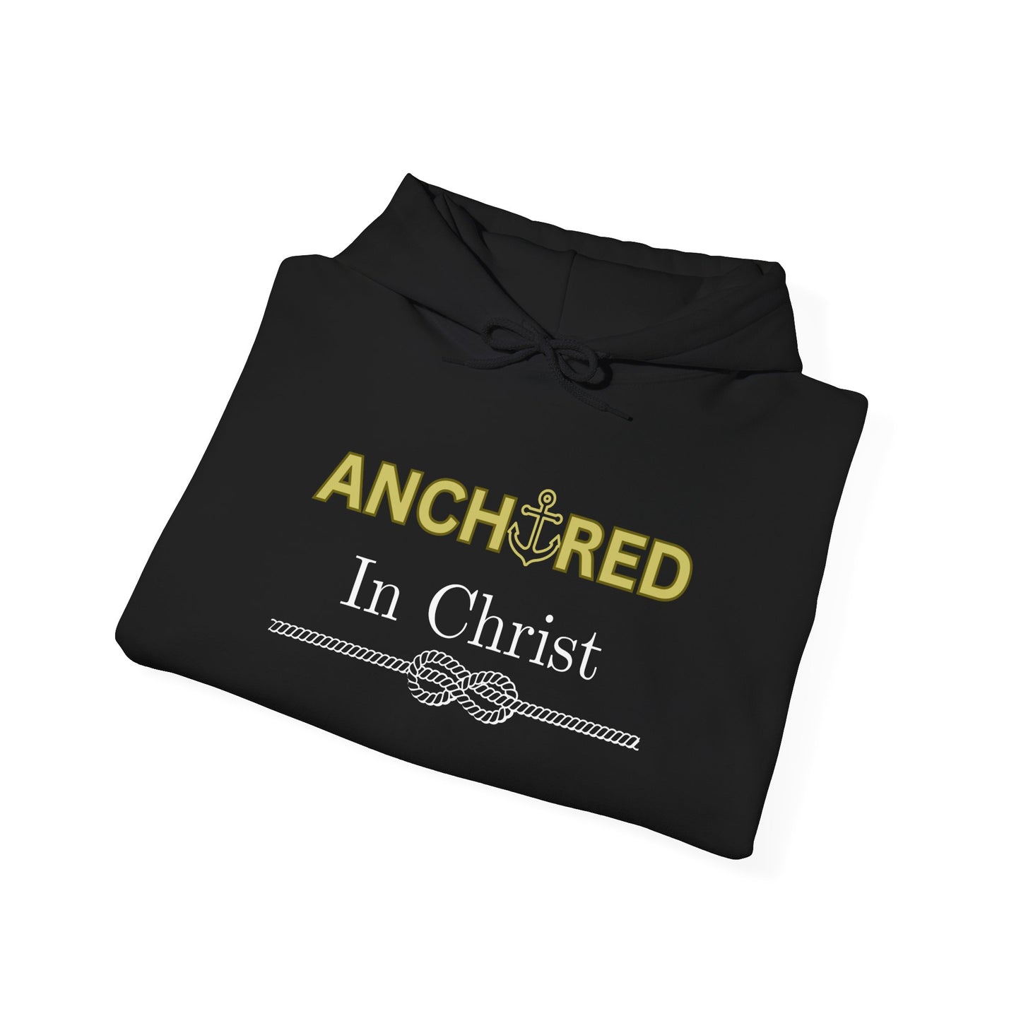“Anchored in Christ” Christian Hoodie – Unisex Pullover for Bold Faith and Daily Comfort