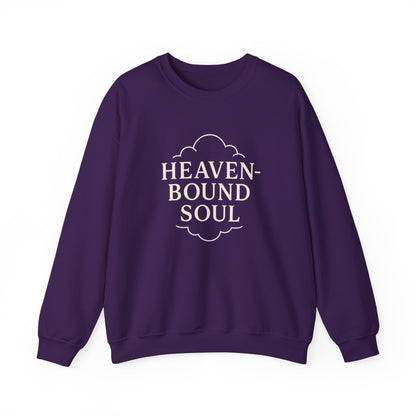 “Heaven-Bound Soul” Crewneck Religious Sweatshirt – Cozy Faith Apparel