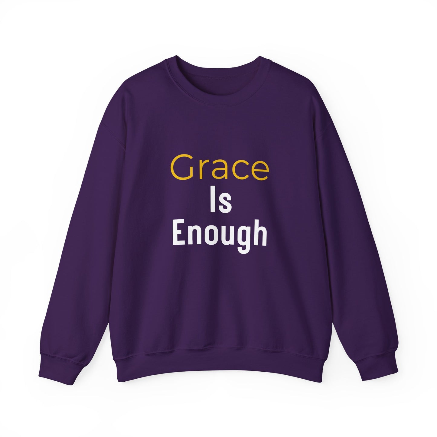 “Grace is Enough” Crewneck Religious Sweatshirt – Cozy Faith Comfort