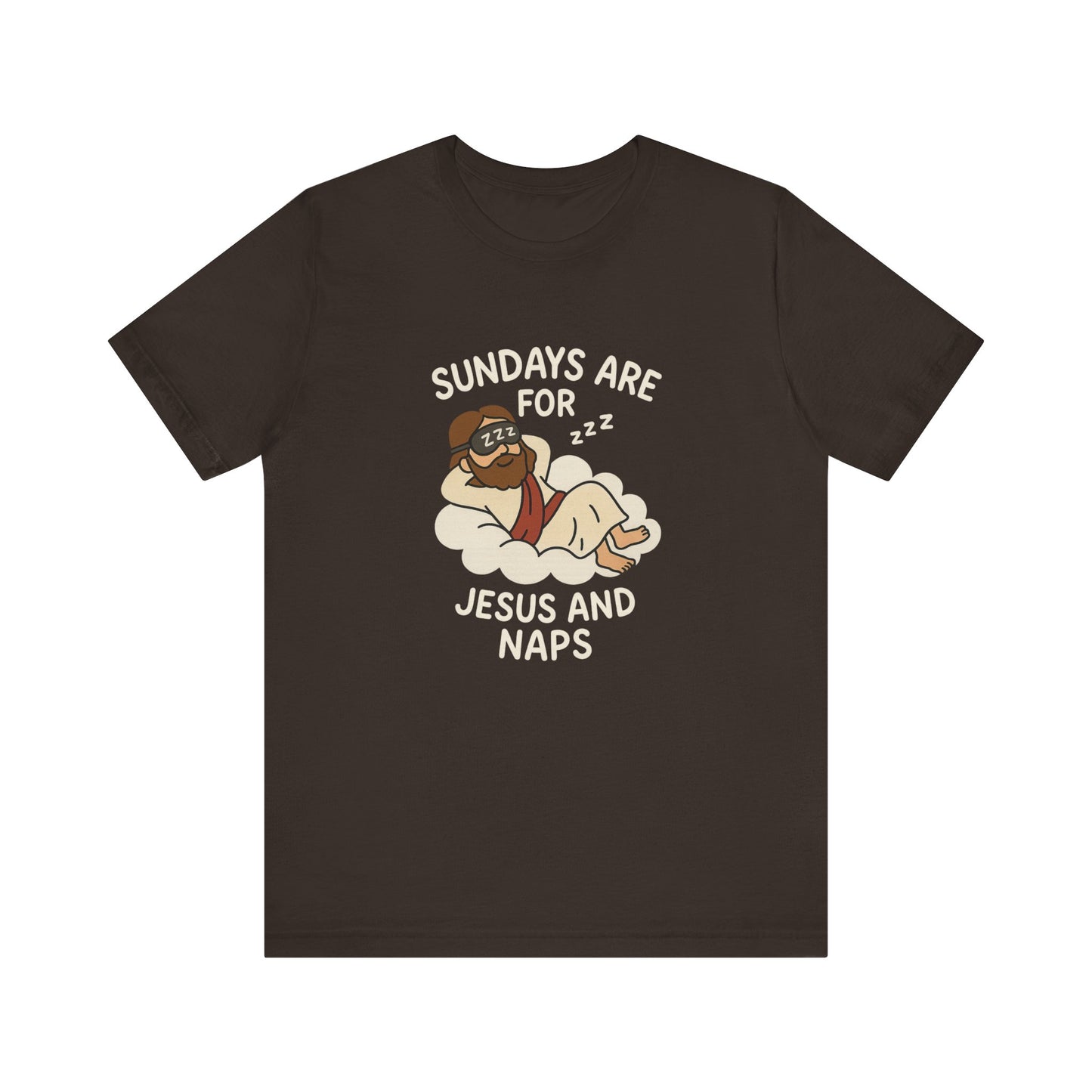 “Sundays Are for Jesus and Naps” Christian T-Shirt – Faith and Rest Tee