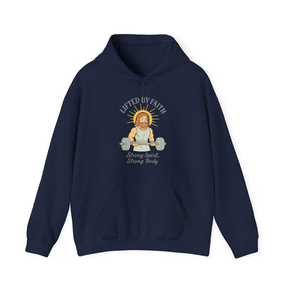 “Lifted by Faith” Religious Hoodie – Unisex Pullover for Strength