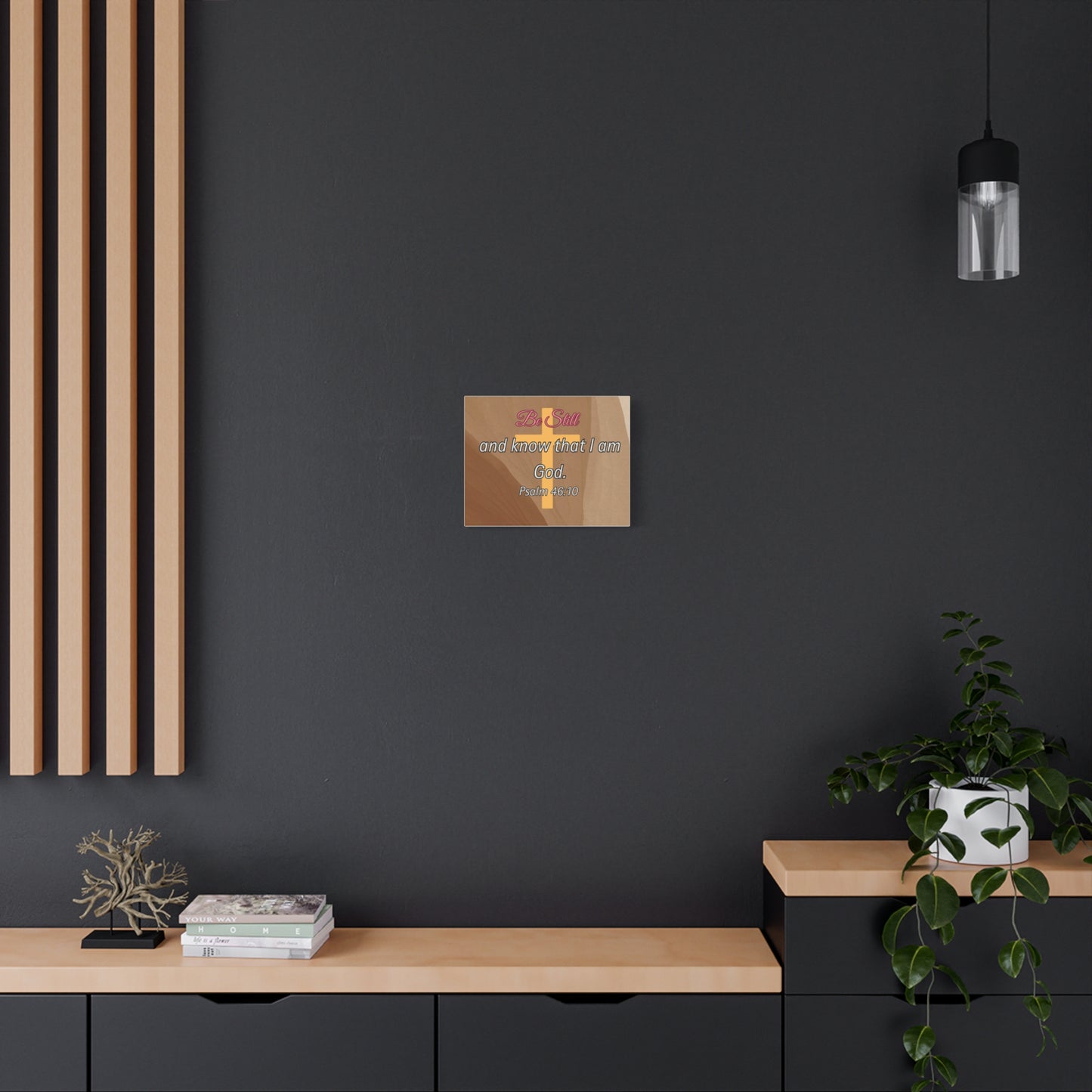 Inspirational Christian Wall Art - "Be still and know that I am God" Matte Canvas