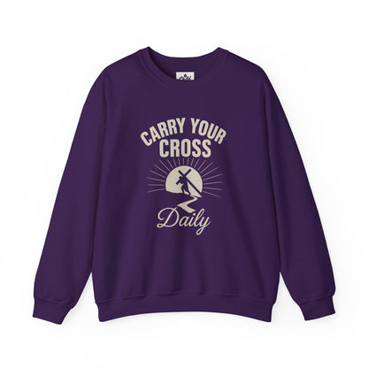 "Carry Your Cross Daily" - Christian Sweatshirt