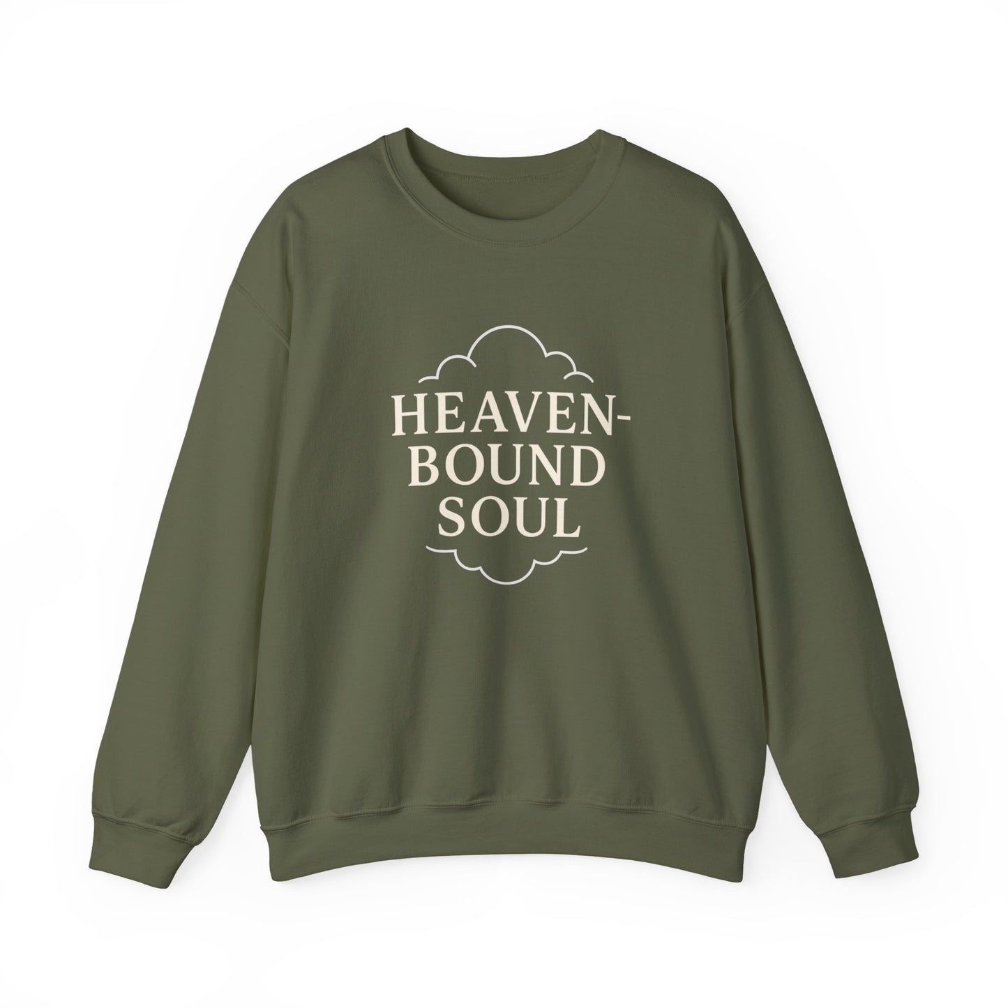 “Heaven-Bound Soul” Crewneck Religious Sweatshirt – Cozy Faith Apparel