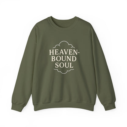 “Heaven-Bound Soul” Crewneck Religious Sweatshirt – Cozy Faith Apparel