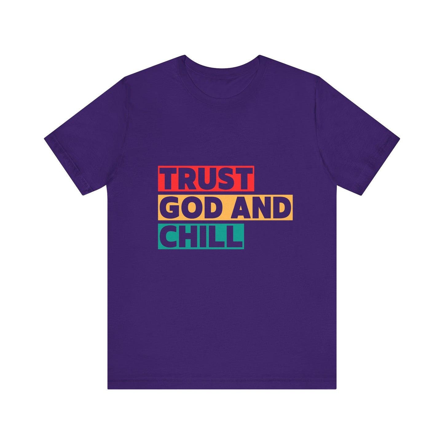 “Trust God and Chill” Religious T-Shirt – Laid-Back Faith with Style