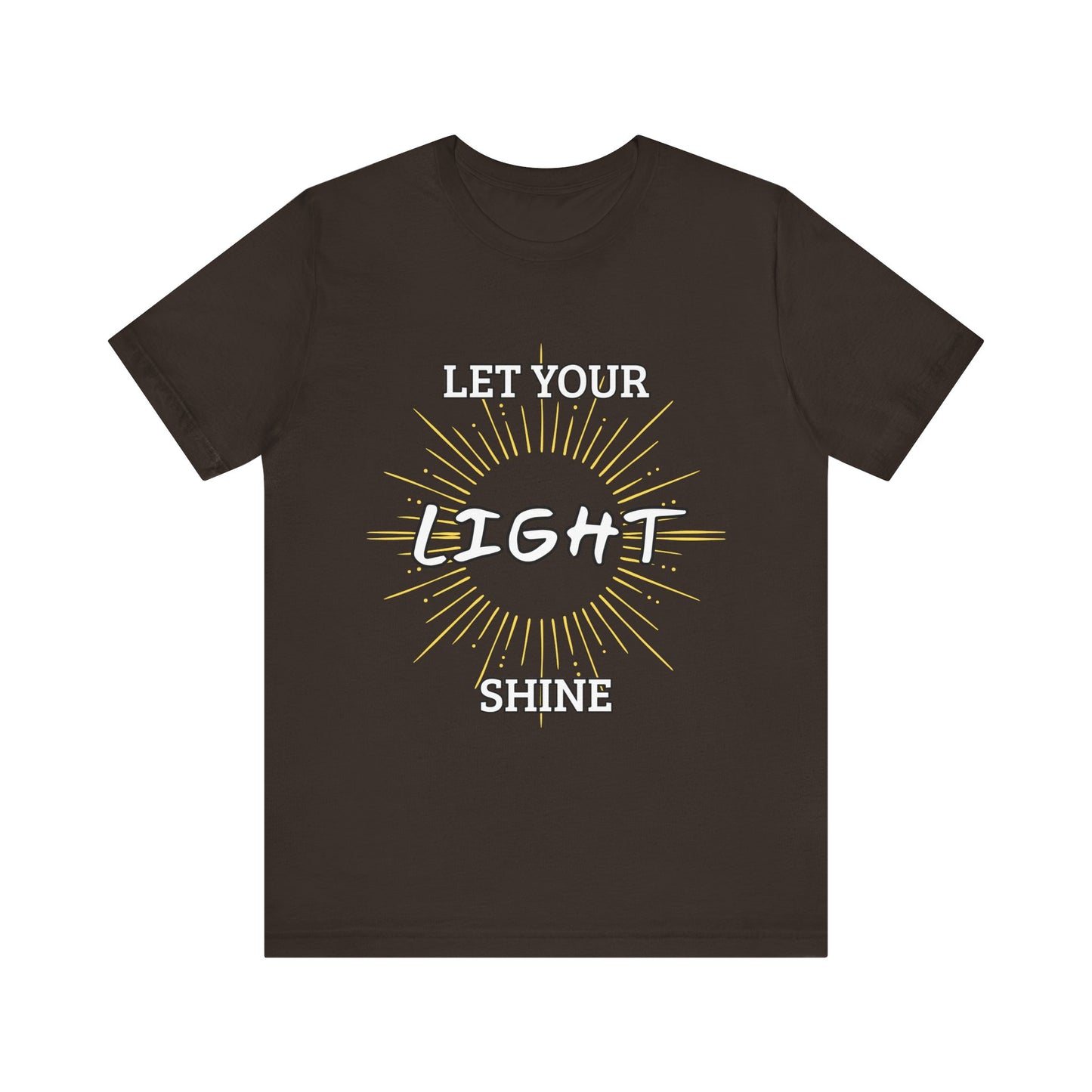 “Let Your Light Shine” Religious T-Shirt – Uplifting Faith Message