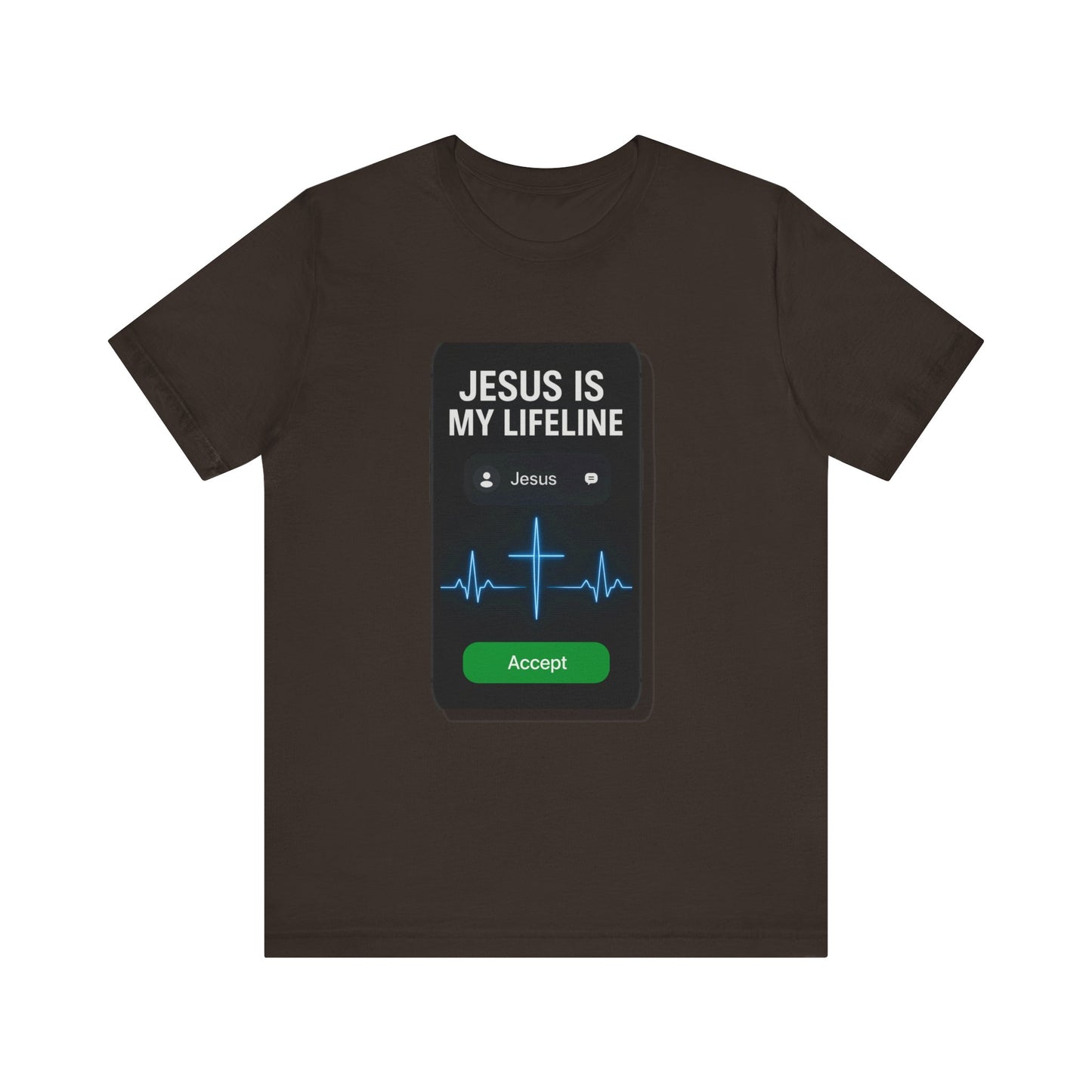 “Jesus Is My Lifeline” Religious T-Shirt – Faith-Filled Message of Hope