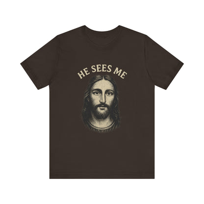 “He Sees Me” Religious T-Shirt – Faith-Inspired Reminder of God’s Presence