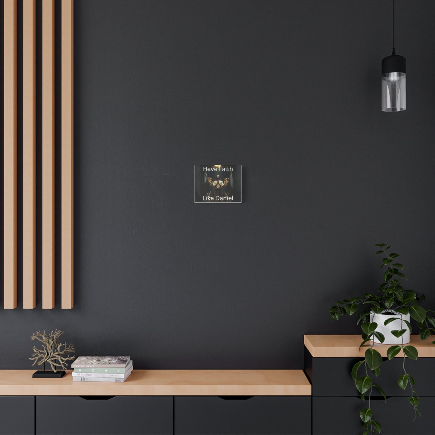 Inspirational Christian Wall Art - "Have Faith Like Daniel" Matte Canvas