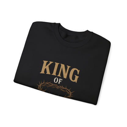 “King of Kings” Crewneck Sweatshirt – Classic Religious Apparel