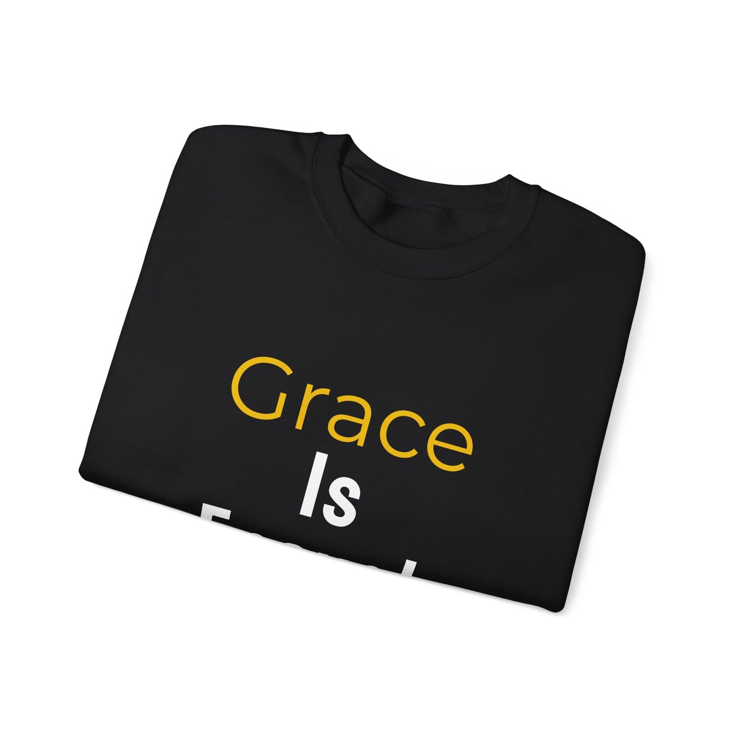 “Grace is Enough” Crewneck Religious Sweatshirt – Cozy Faith Comfort