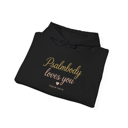 "Psalmbody Loves You" Hoodie - Unisex Heavy Blend Christian Hoodie for Relaxation & Faith