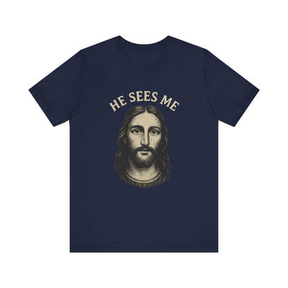 “He Sees Me” Religious T-Shirt – Faith-Inspired Reminder of God’s Presence