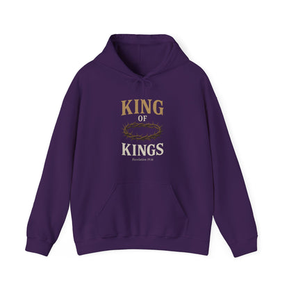 “King of Kings” Religious Hoodie – Unisex Pullover for Powerful Faith
