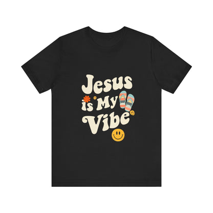 “Jesus Is My Vibe” Religious T-Shirt – Stylish Faith Statement