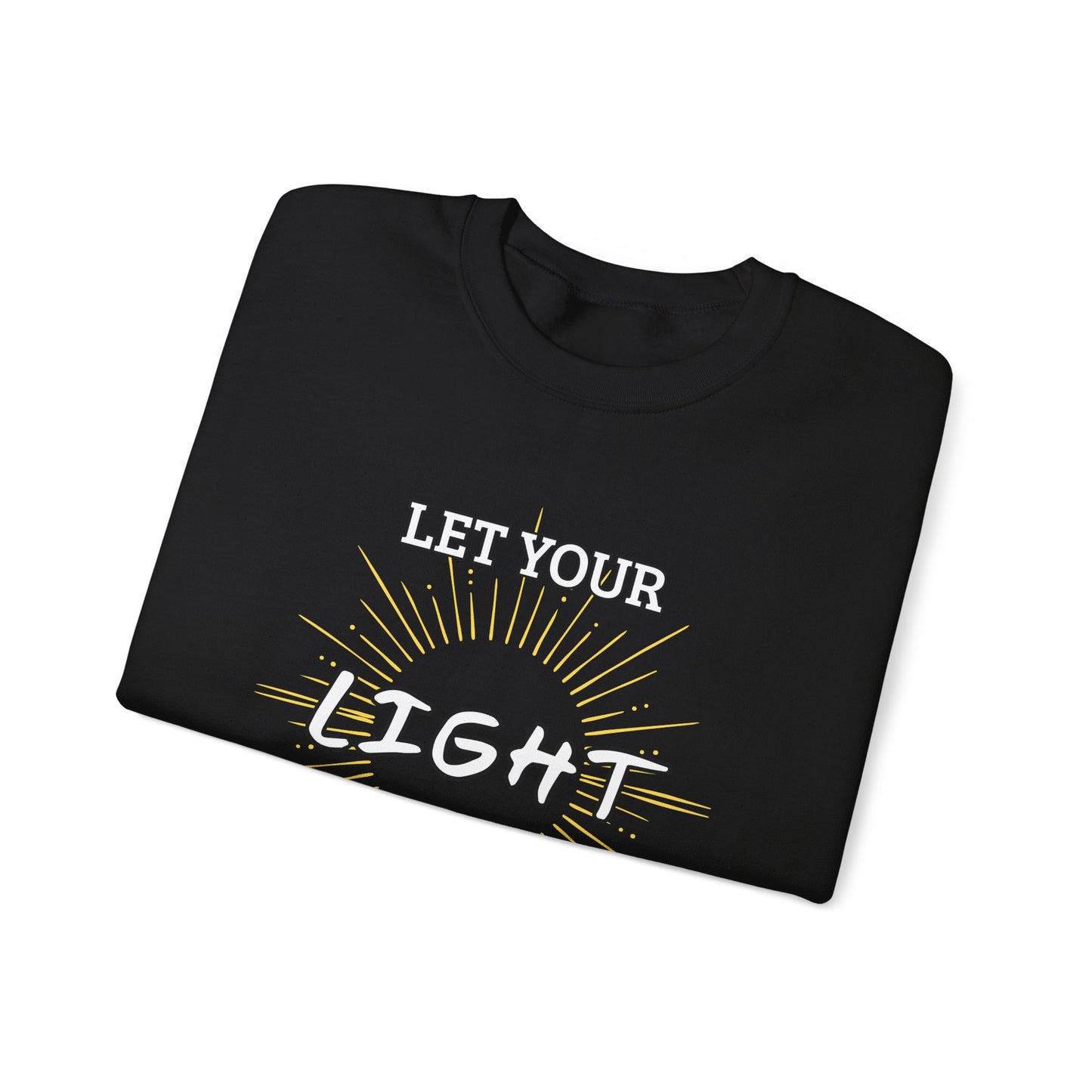 “Let Your Light Shine” Crewneck Sweatshirt – Cozy and Inspirational Religious Apparel