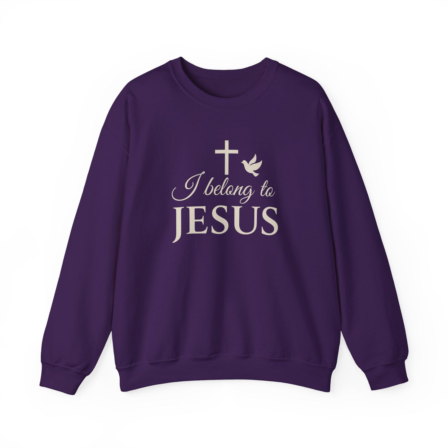 “I Belong to Jesus” Crewneck Sweatshirt – Cozy Religious Apparel for Everyday Faith