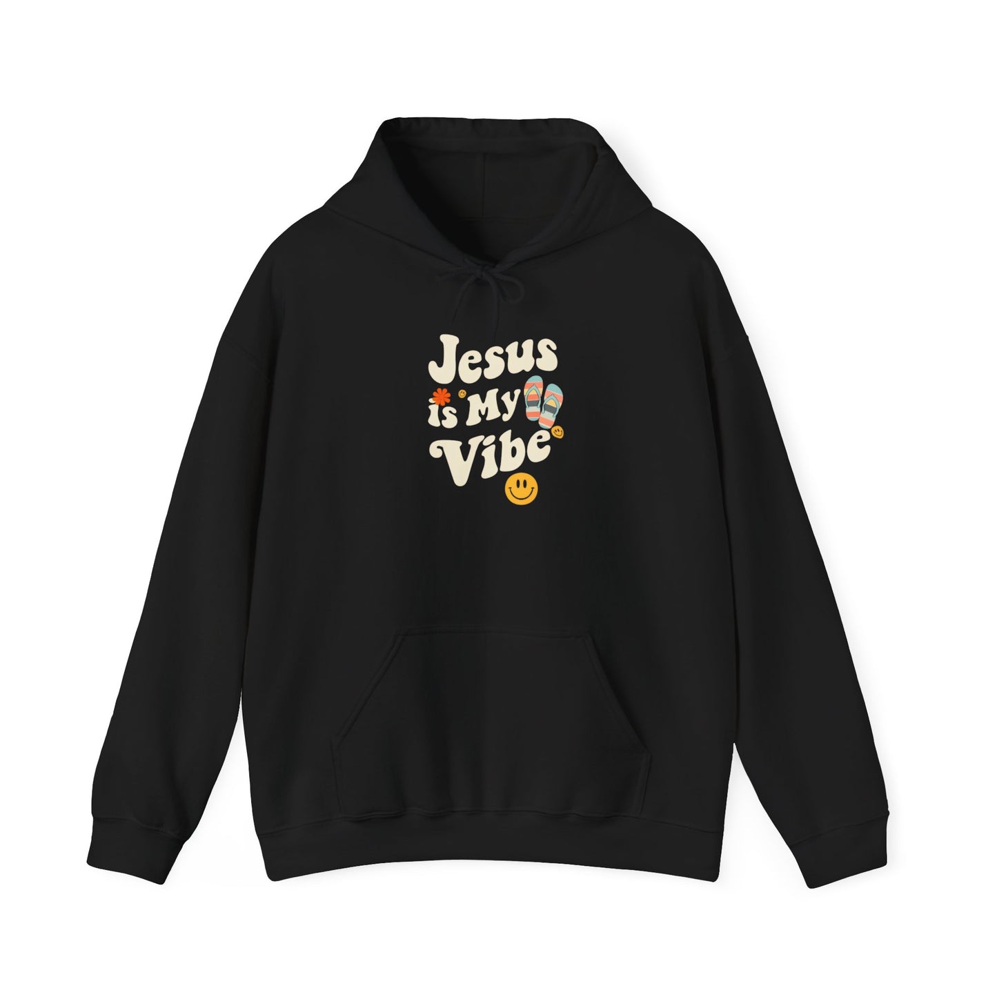 “Jesus Is My Vibe” Religious Hoodie – Unisex Pullover for Bold Faith Expression
