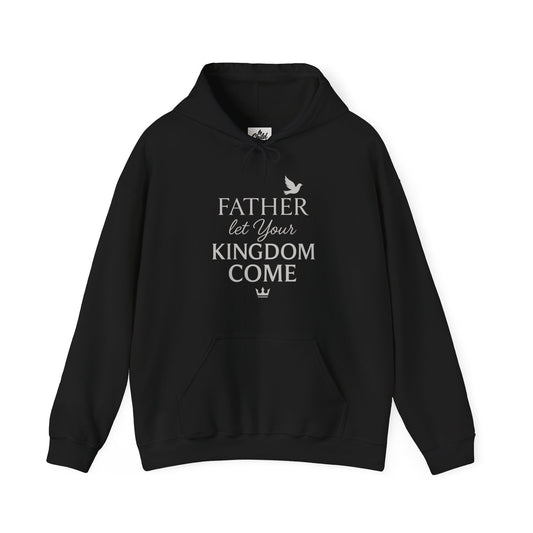 "Father, Let Your KIngdom, Come" Hoodie - Unisex Heavy Blend Christian Sweatshirt for Relaxation & Faith