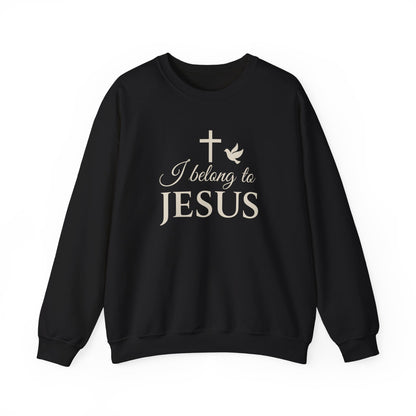 “I Belong to Jesus” Crewneck Sweatshirt – Cozy Religious Apparel for Everyday Faith