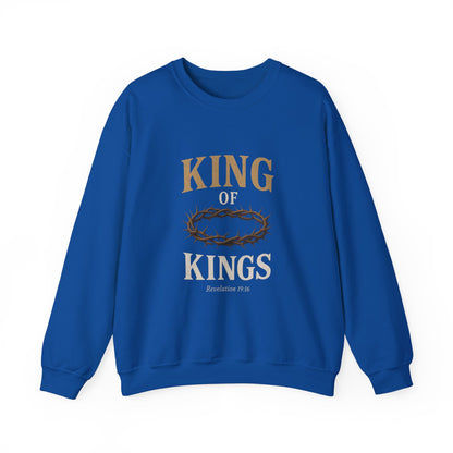 “King of Kings” Crewneck Sweatshirt – Classic Religious Apparel