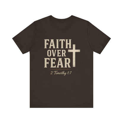 “Faith Over Fear” Religious T-Shirt – Bold Statement of Trust in God