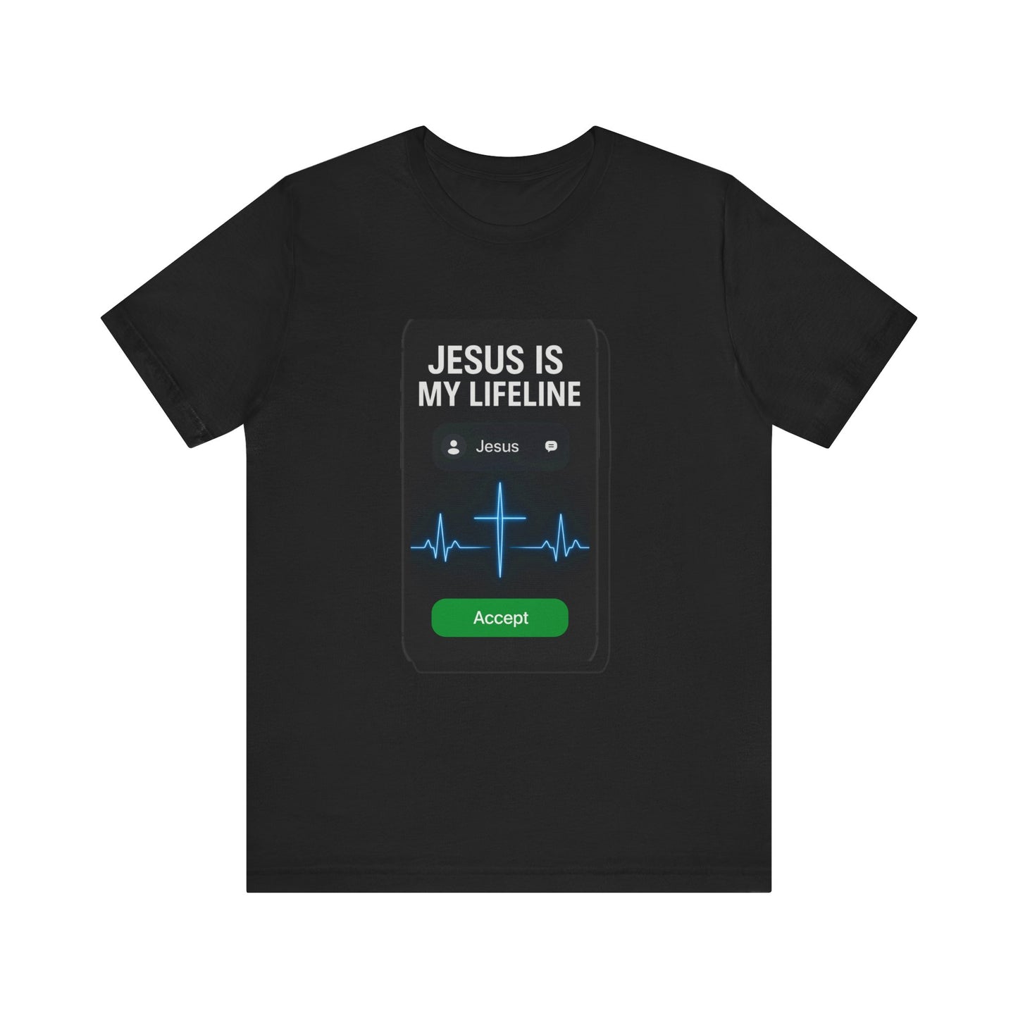 “Jesus Is My Lifeline” Religious T-Shirt – Faith-Filled Message of Hope