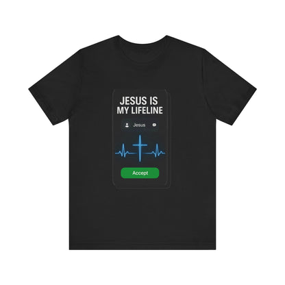“Jesus Is My Lifeline” Religious T-Shirt – Faith-Filled Message of Hope