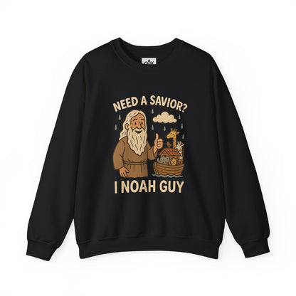 "Need a Savior? I Noah Guy." - Christian Sweatshirt - Unisex