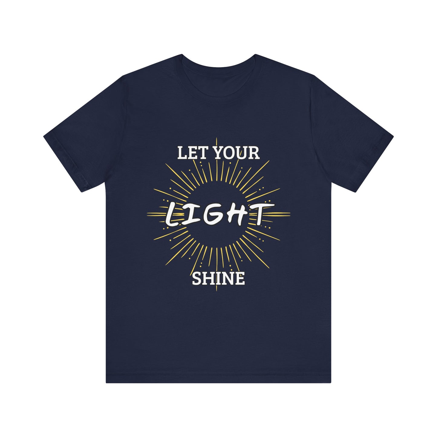 “Let Your Light Shine” Religious T-Shirt – Uplifting Faith Message