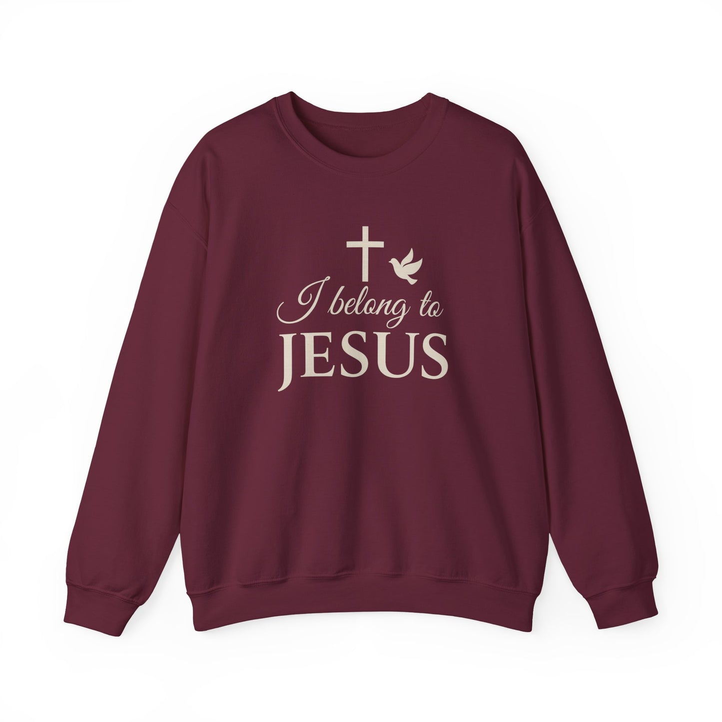 “I Belong to Jesus” Crewneck Sweatshirt – Cozy Religious Apparel for Everyday Faith