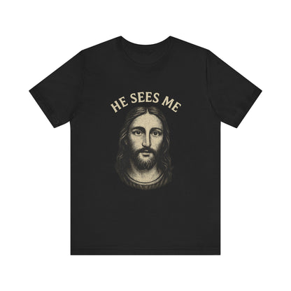 “He Sees Me” Religious T-Shirt – Faith-Inspired Reminder of God’s Presence