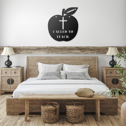 Christian_Teacher_Gift__Called_to_Teach_Black_Farmhouse_Bedroom_Mockup.png