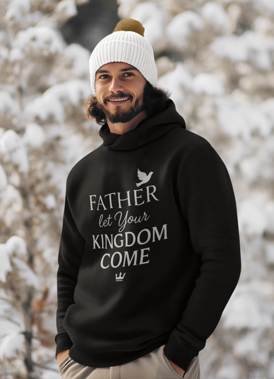 "Father, Let Your KIngdom, Come" Hoodie - Unisex Heavy Blend Christian Sweatshirt for Relaxation & Faith